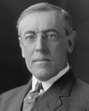 28th US President Woodrow Wilson